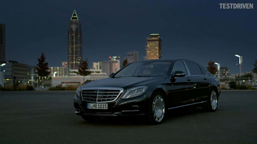 Luxury Maybach Vehicle On Display Wallpaper