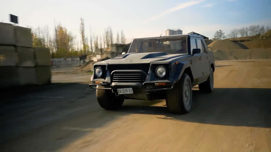 Luxury Meets Power: The Lamborghini Lm002 Wallpaper