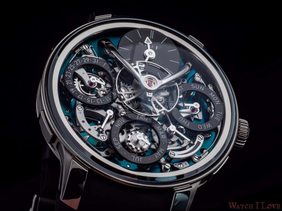 Luxury Skeleton Perpetual Watch Wallpaper