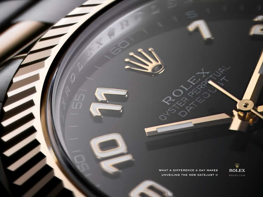 Luxury Unleashed - Rolex Oyster Perpetual Datejust Watch Wallpaper
