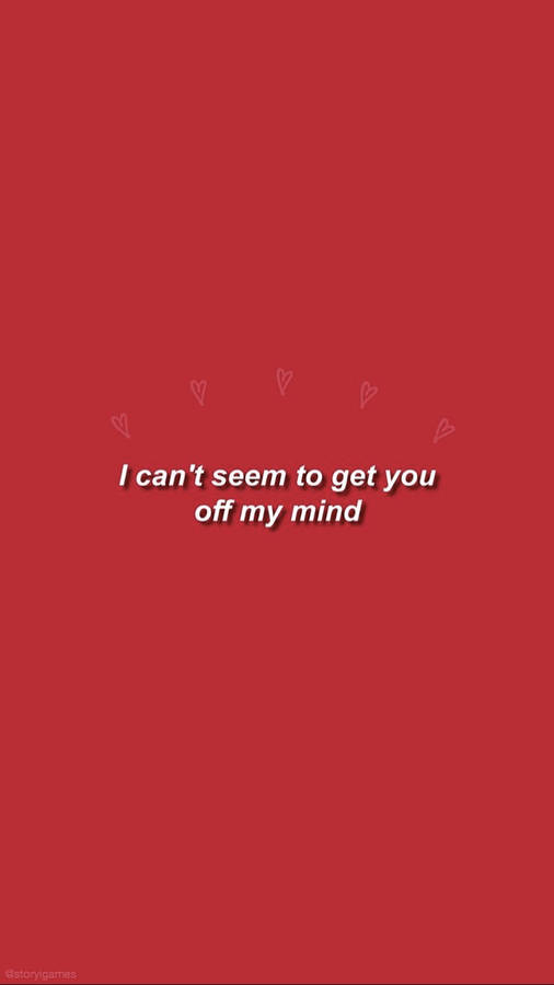 Lyric Quote Pastel Red Aesthetic Wallpaper