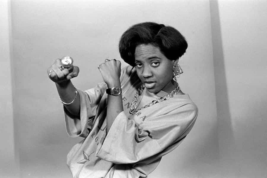 M C Lyte Classic Pose Wallpaper