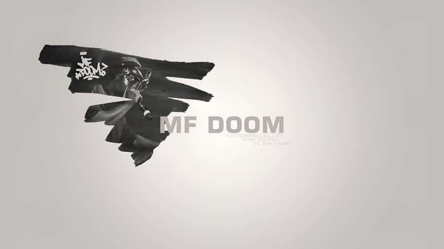 M F Doom Logo 4 K Quality Wallpaper