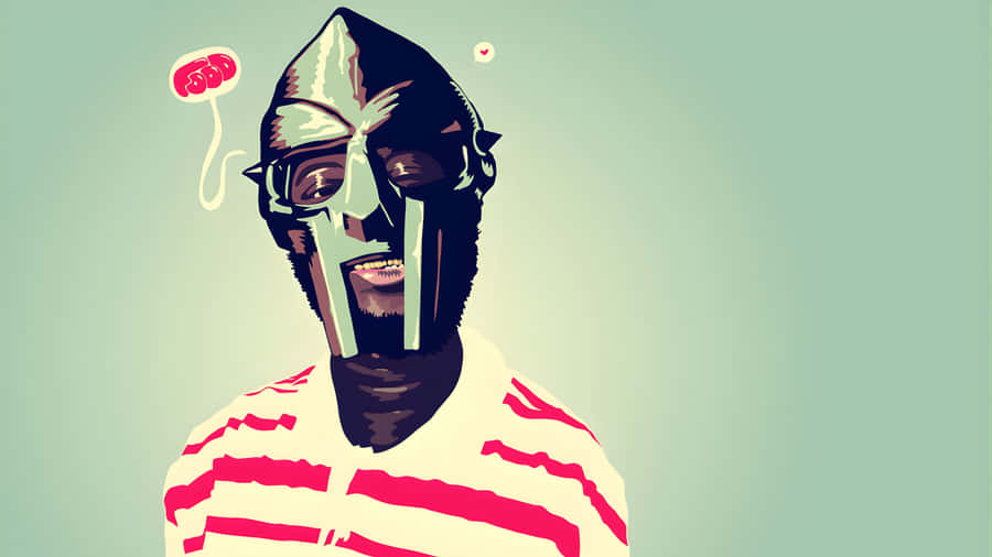 M F Doom Masked Icon Wallpaper