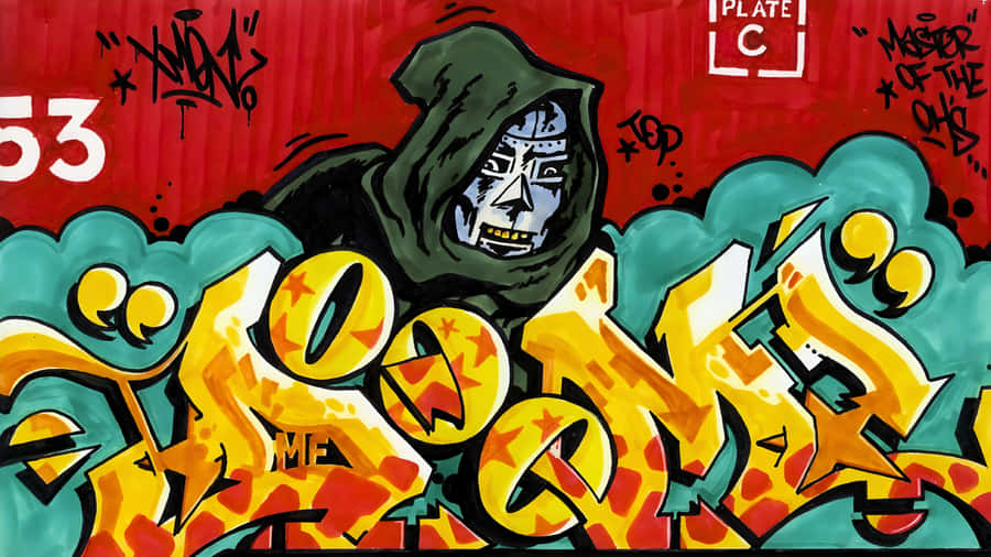 M F Doom Street Art 4 K Wallpaper