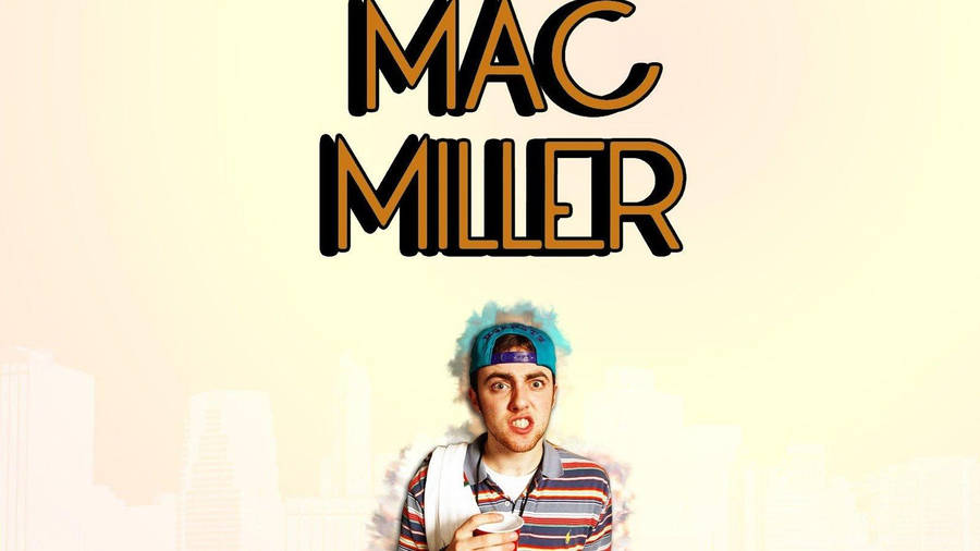 Mac Miller Yellow Wallpaper And Text Wallpaper