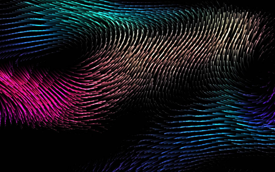 Macbook Air 4k Wavy Lights Wallpaper