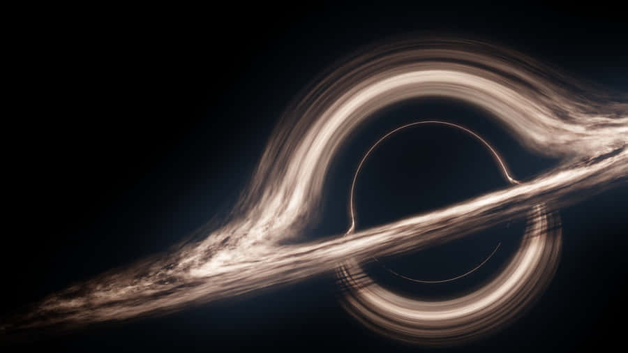 Macos Tahoe Black Hole Visualization Wallpaper