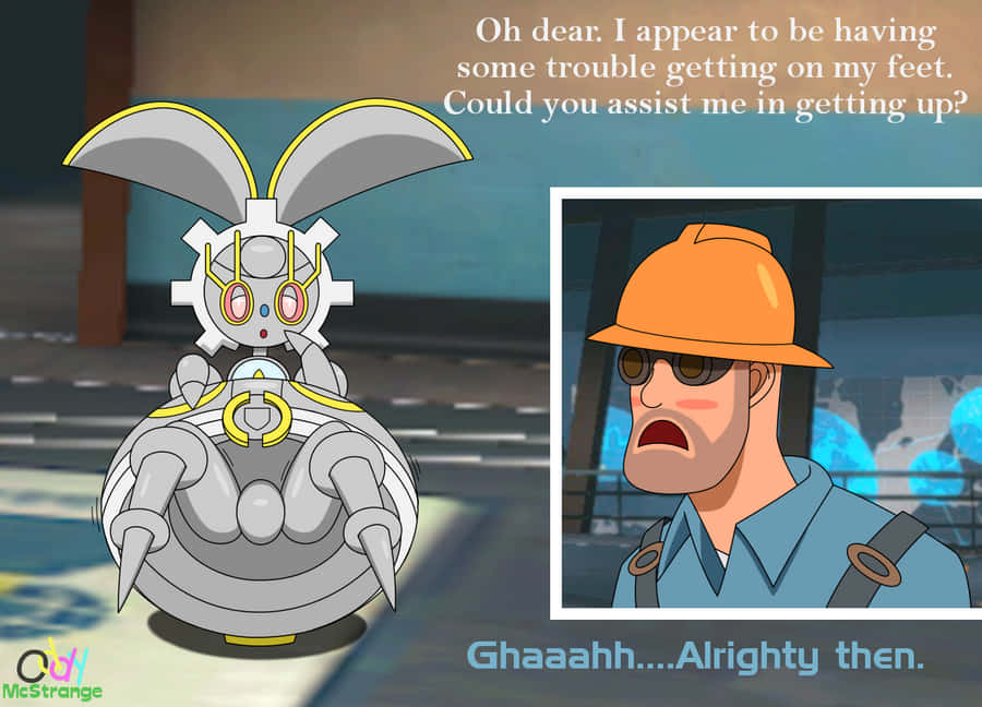 Magearna Needs Assistance Fan Art Wallpaper