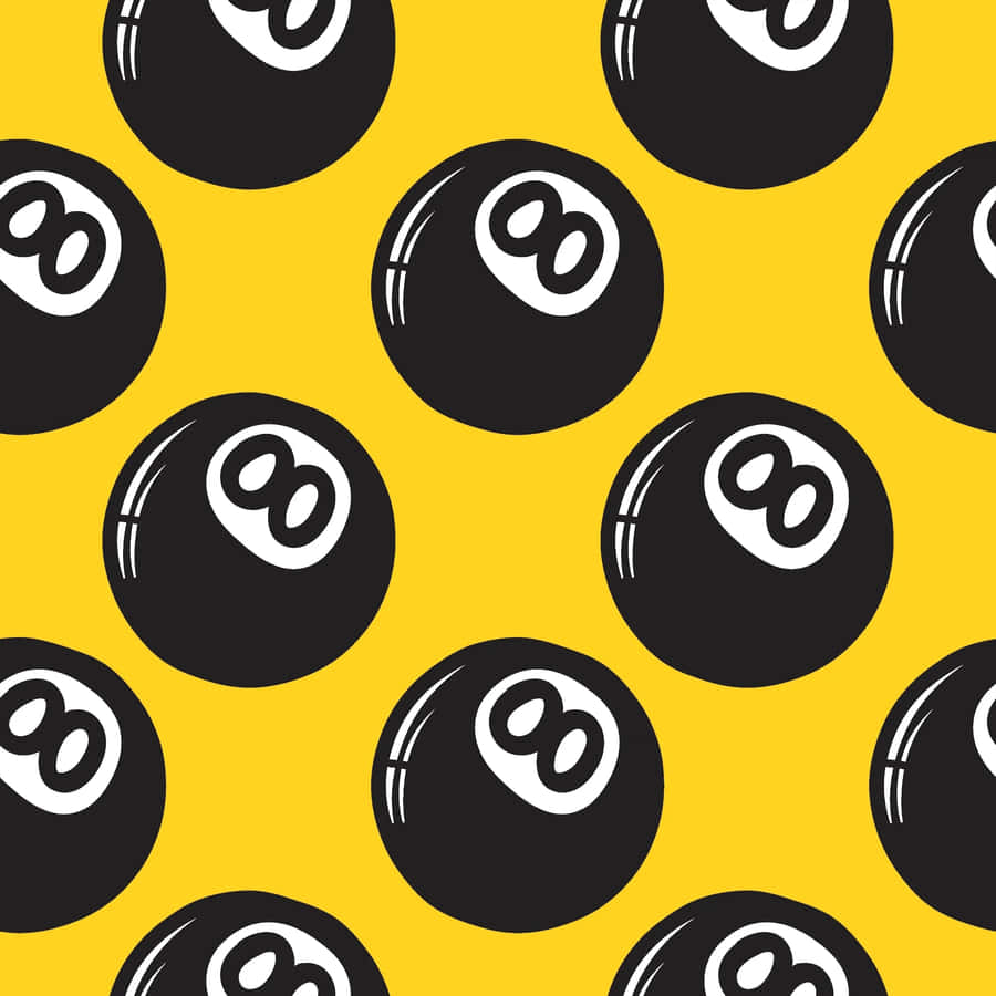 Magic Eight Ball Pattern Wallpaper
