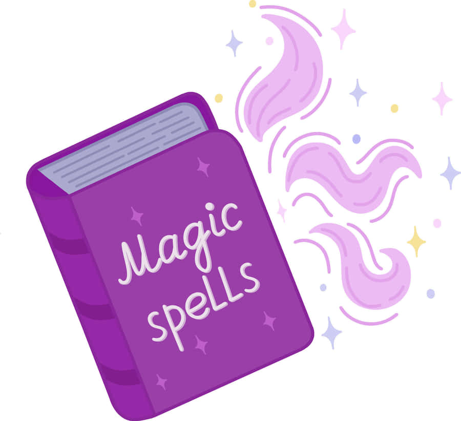 Magic Spellbook Illustration Wallpaper