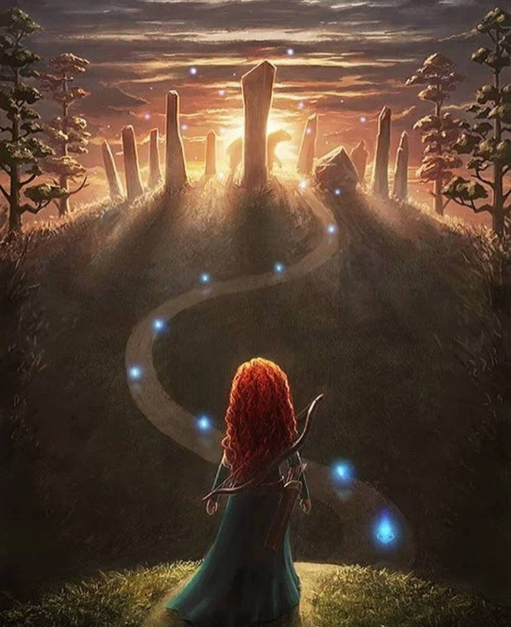 Magical Merida Art Phone Wallpaper