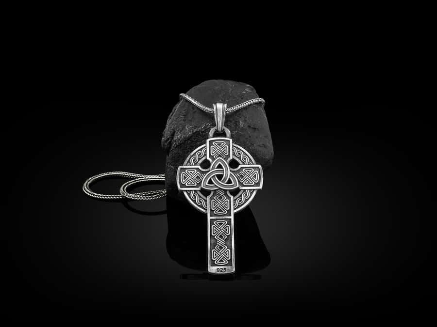 Magical Pagan Ritual In Full Moon Light Wallpaper