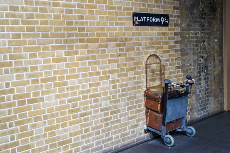Magical Platform 9 3/4 At King's Cross Station Wallpaper