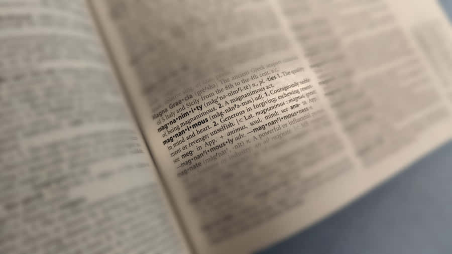 Magnanimous Meaning In Dictionary Wallpaper