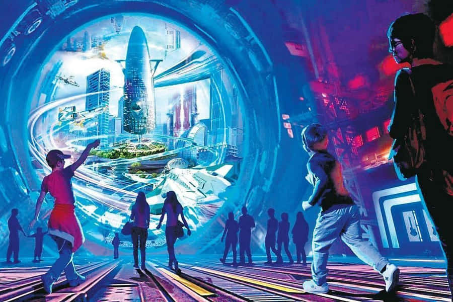 Magnanimous Neon Artwork Wallpaper