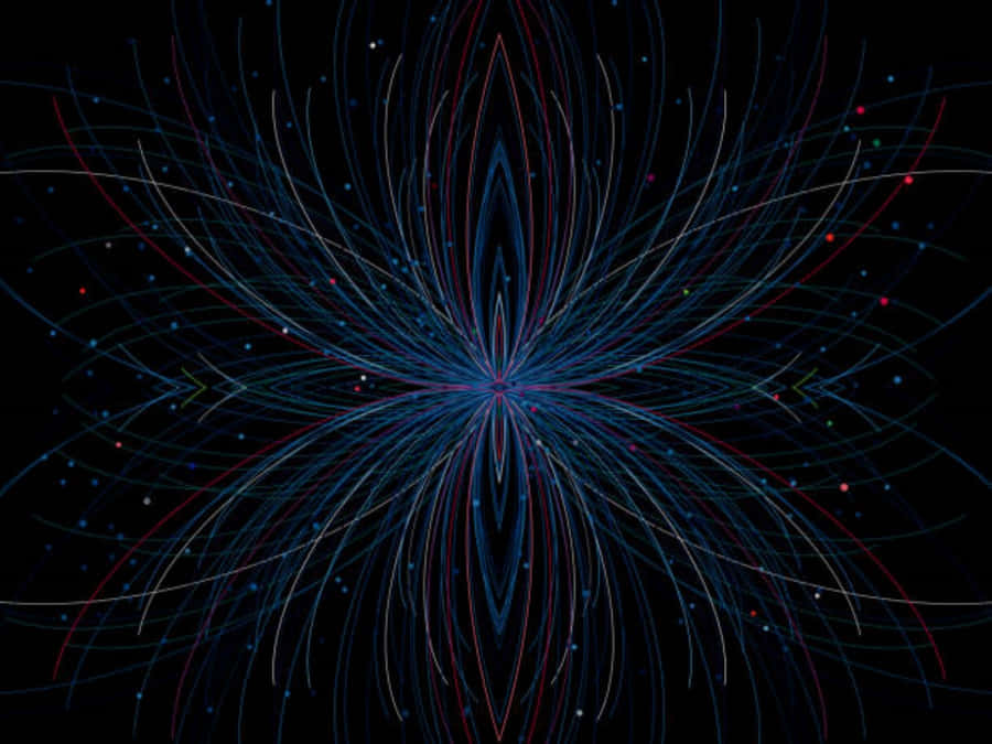 Magnetic Field Lines Visualization Wallpaper