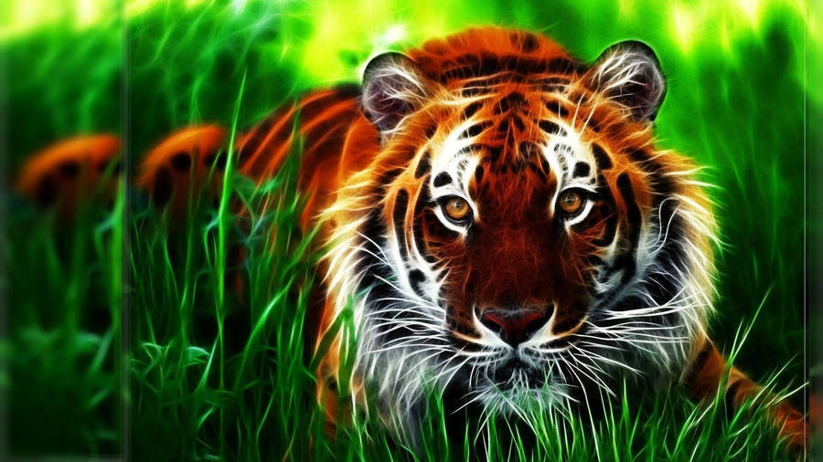 Magnificent 3d Lion Desktop Wallpaper