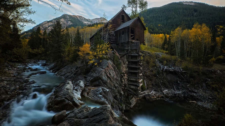 Magnificent Crystal Mill Colorado Desktop Wallpaper