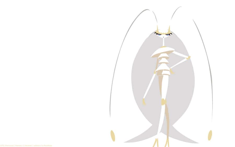 Magnificent Pheromosa Illustration On A White Background Wallpaper