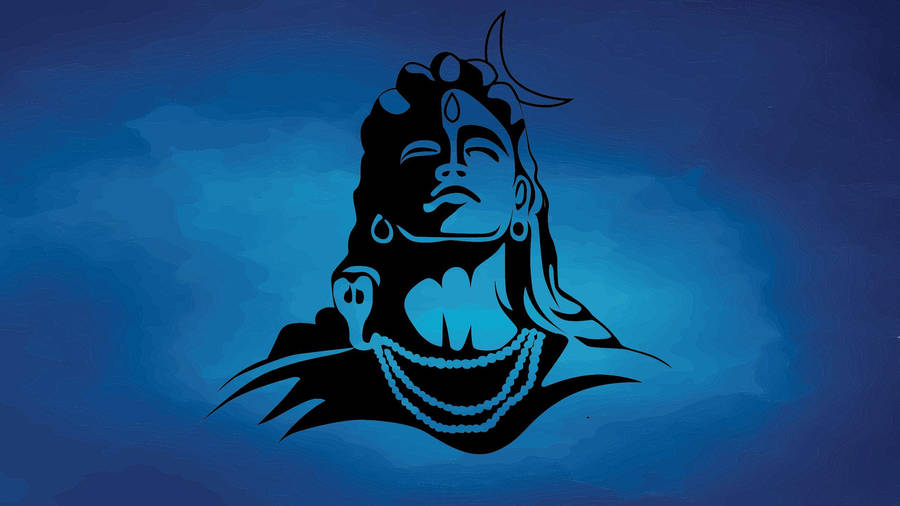 Mahadev Hd Blue Wallpaper