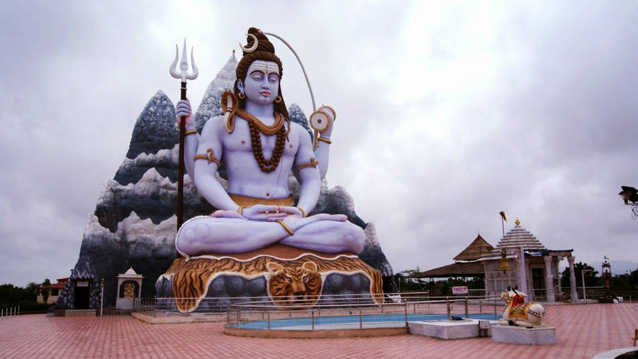Mahadev Outdoor Statue Wallpaper