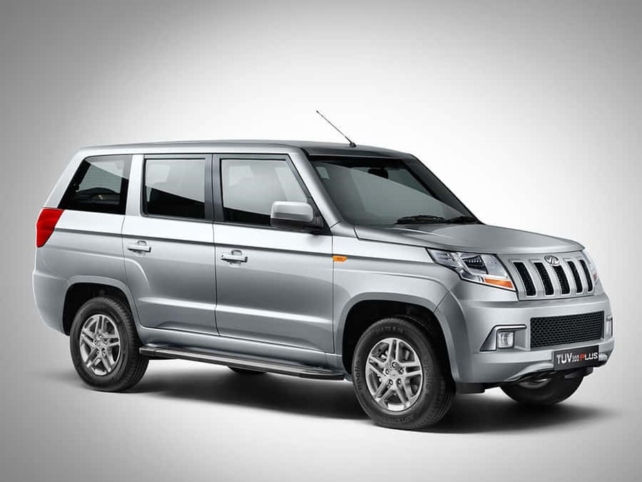 Mahindra T U V300 Plus Silver Profile View Wallpaper