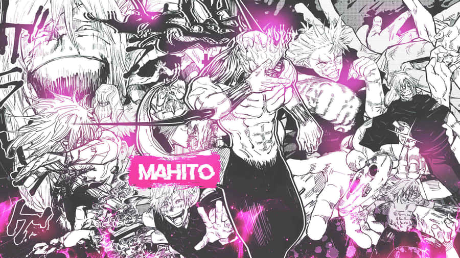 Mahito Anime Character Collage Wallpaper