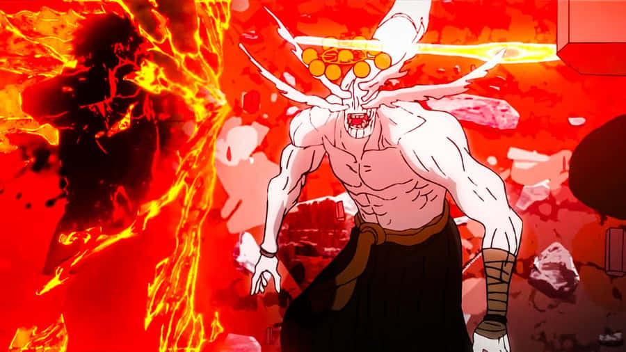 Mahoraga Unleashing Fury Wallpaper