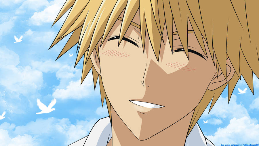 Maid Sama Takumi Laughing Wallpaper