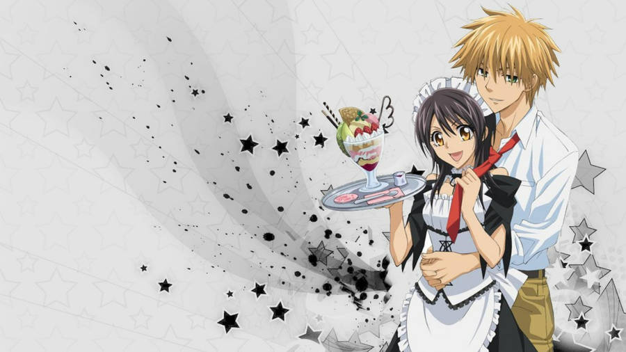 Maid Sama Usui And Misaki Wallpaper