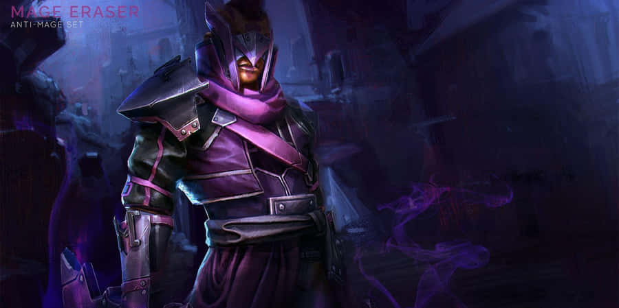 Majestic Anti-mage In Dota 2 Battle Scene Wallpaper