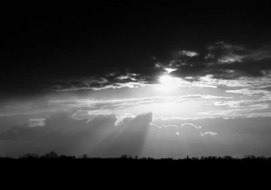 Majestic Black And White Sky Wallpaper