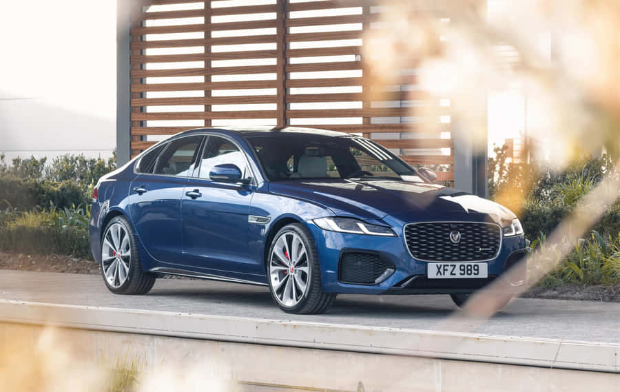 Majestic Elegance - Jaguar Xf In Its Purest Form Wallpaper