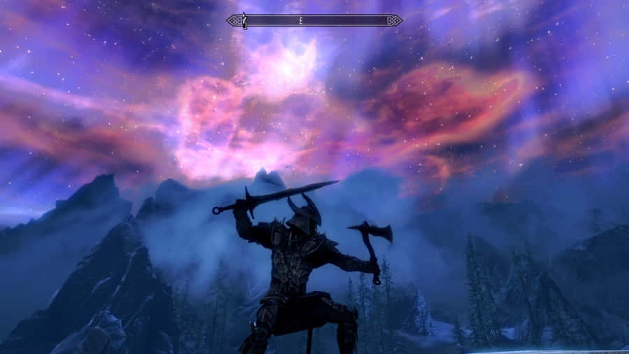 Majestic Entrance To Sovngarde - The Land Of The Norse Afterlife Wallpaper