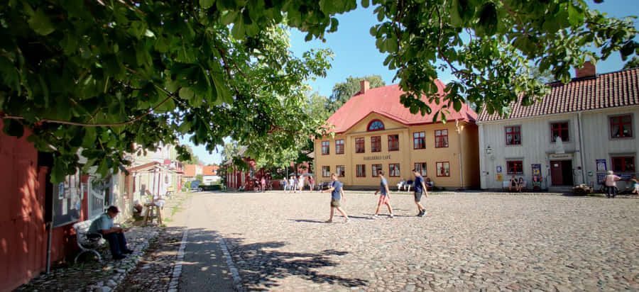 Majestic Evening View Of Linköping City, Sweden Wallpaper