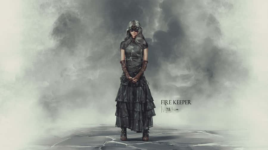 Majestic Fire Keeper Watching Over The Eternal Flames Wallpaper