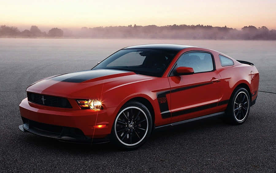 Majestic Ford Mustang Boss 302 Unleashing Power Wallpaper