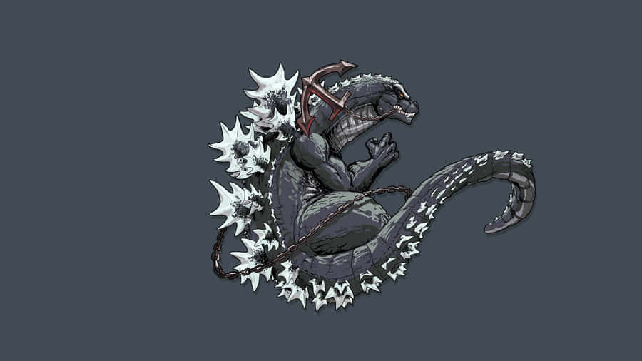 Majestic Godzilla Art Unleashing Destruction Wallpaper