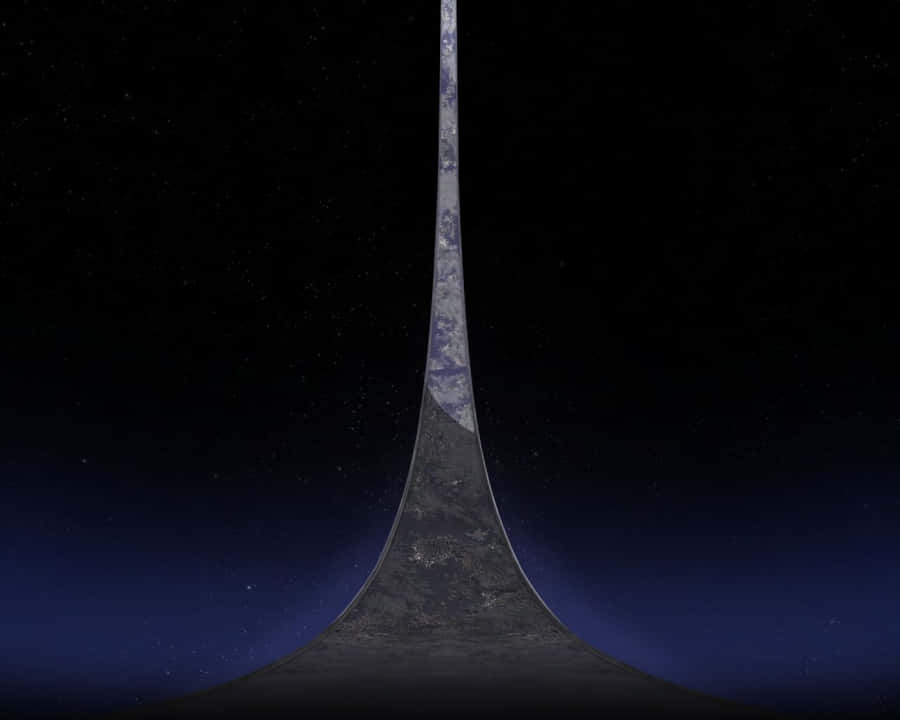 Majestic Halo Ring In Outer Space Wallpaper