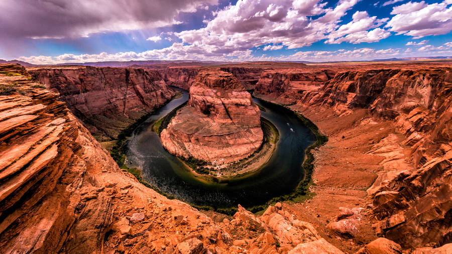 Majestic Horseshoe Bend In Grand Canyon Wallpaper