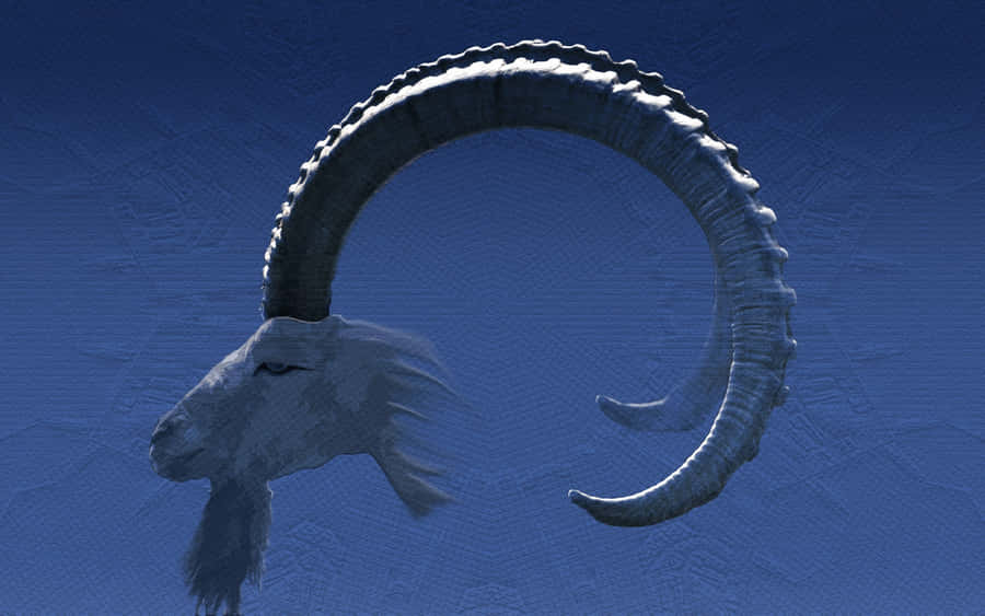 Majestic Ibex Silhouette Wallpaper