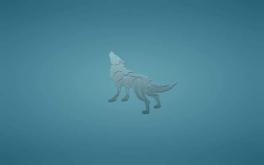 Majestic Minimalist Wolf Wallpaper