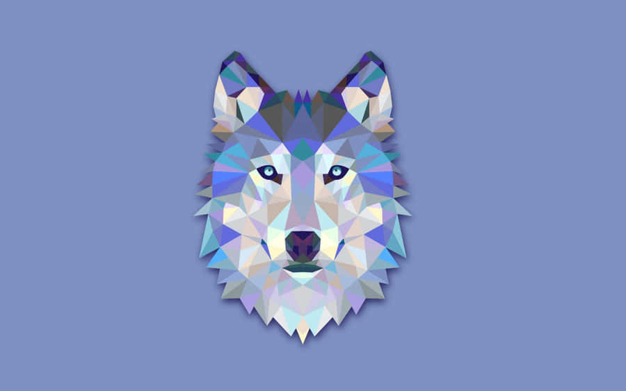 Majestic Minimalist Wolf Wallpaper