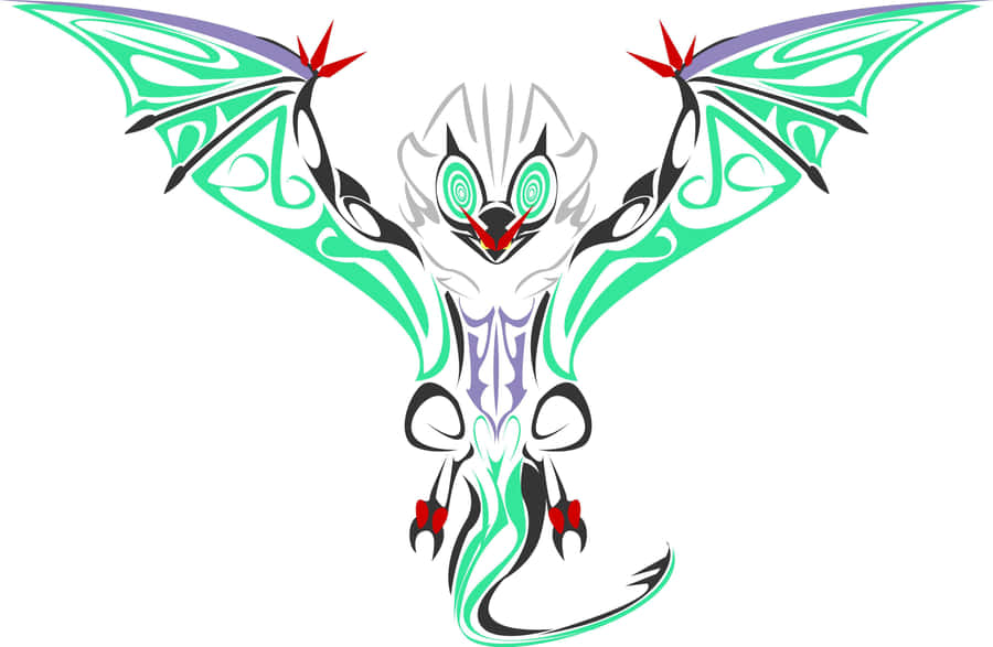 Majestic Noivern Flying In Twilight Sky Wallpaper