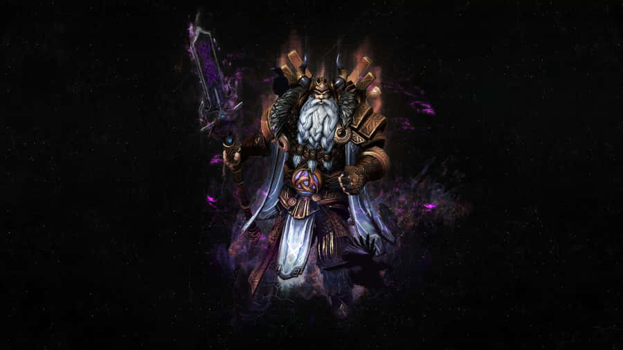 Majestic Odin Fantasy Artwork Wallpaper