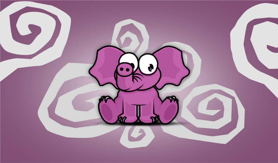 Majestic Pink Elephant In The Wild Wallpaper