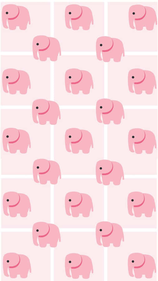 Majestic Pink Elephant In The Wild Wallpaper