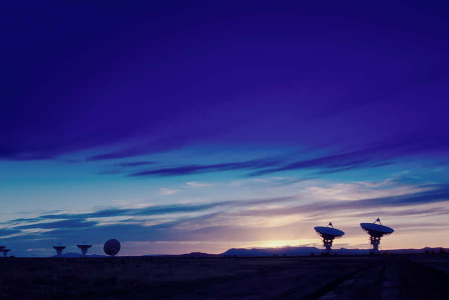 Majestic Radio Telescope Scanning The Skies Wallpaper