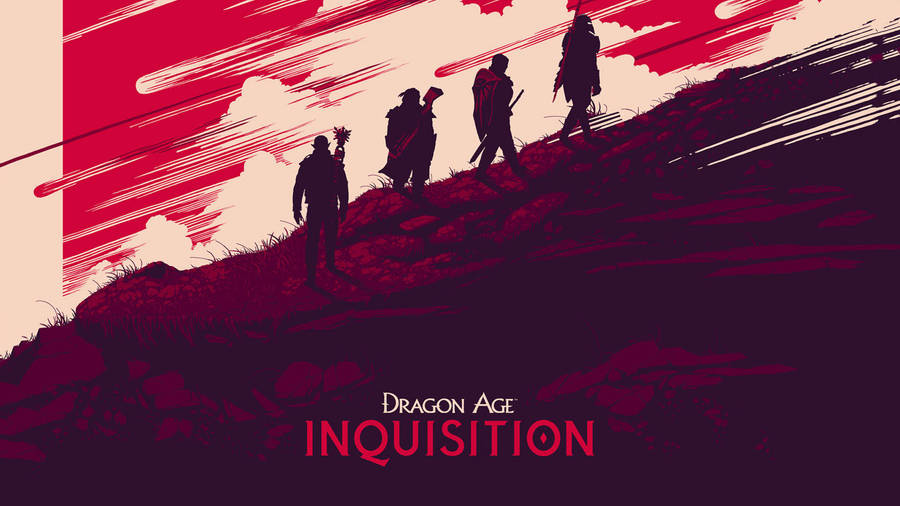 Majestic Red Dragon In Dragon Age: Inquisition Wallpaper